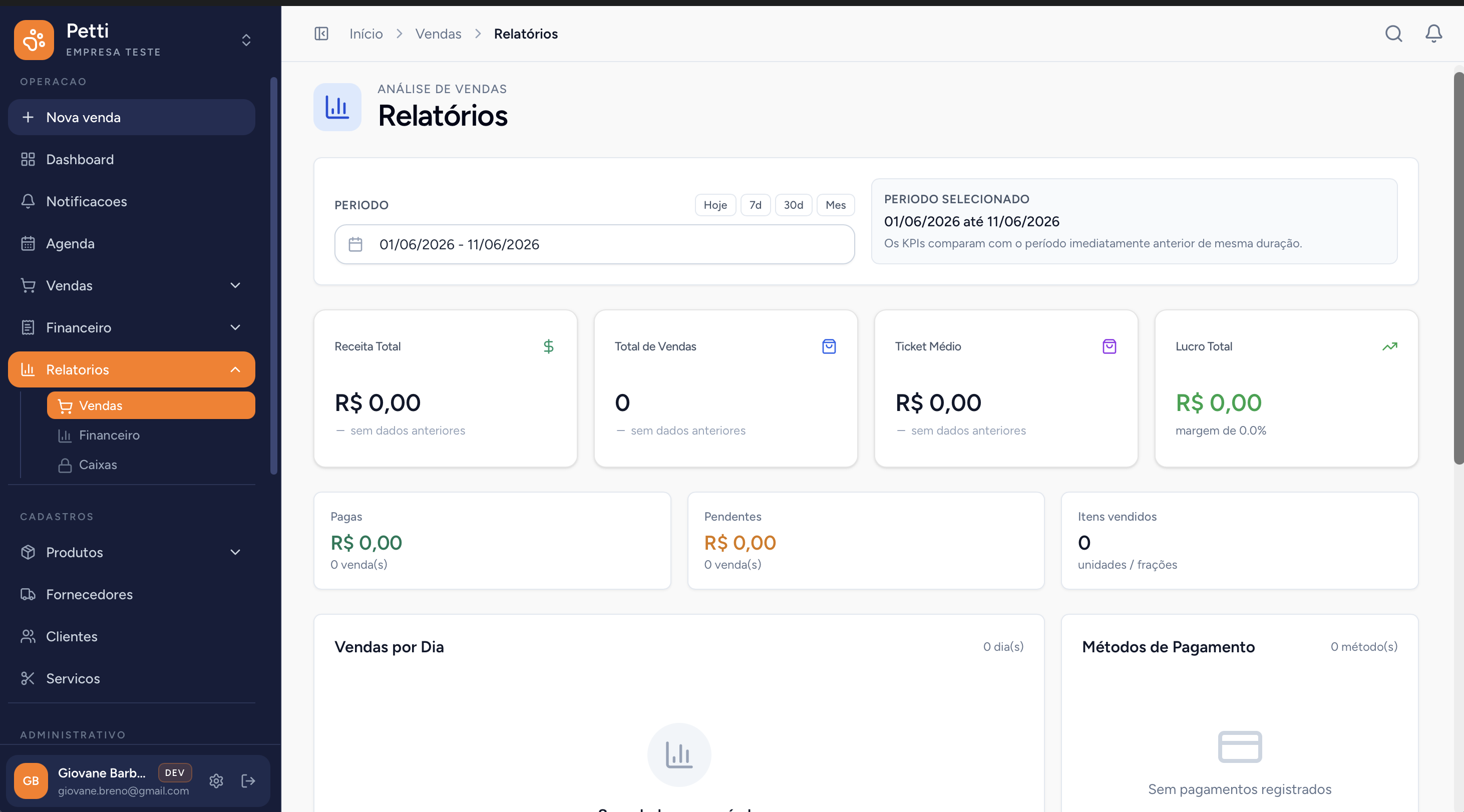 Petti — Landing page